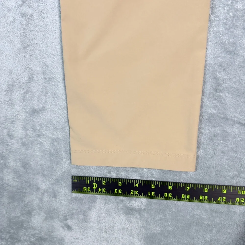 UNTUCKit Mens 36x32 Traveler Pant Tan Slim Fit Polyester Chino Trousers